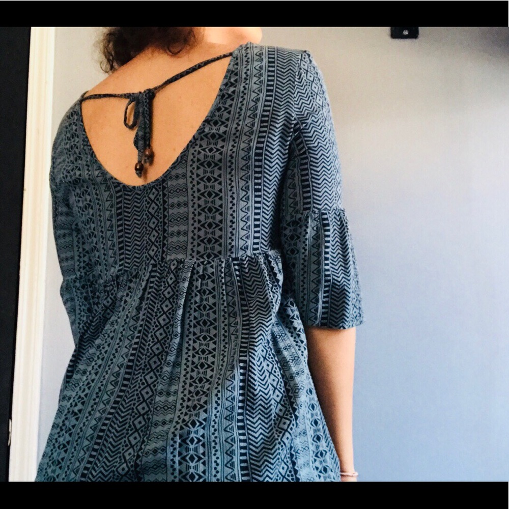 Tribal print flowy dress